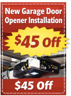 Coupon - New Garage Door Opener Installation $45 Off